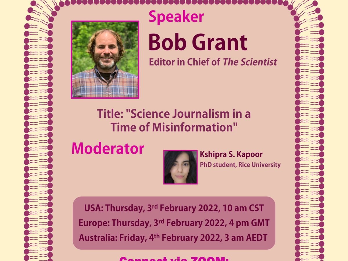 SNEV SciComm: Science Journalism in time of Misinformation by Bob Grant